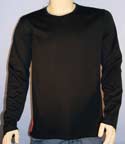 Prada Mens Black Round Neck Long Sleeve Cotton T-Shirt