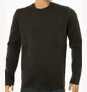 Prada Mens Prada Grey Round Neck Wool Sweater