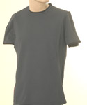 Mens Prada Navy Blue Short Sleeve T-Shirt With Darker Blue Trim