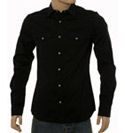 Navy Cotton Long Sleeve Shirt