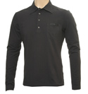 Prada Navy Long Sleeve Polo Shirt