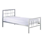 Prague 3ft Bedstead- silver effect