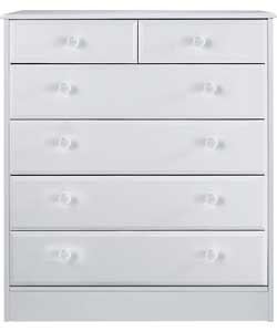 Prague Nursery Chest of Drawers - White