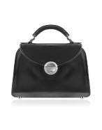 Pratesi Ladies Black Classic Flap Handbag