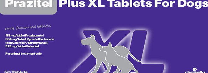 Pratizel Prazitel Plus Worming Tablet for XL Dogs