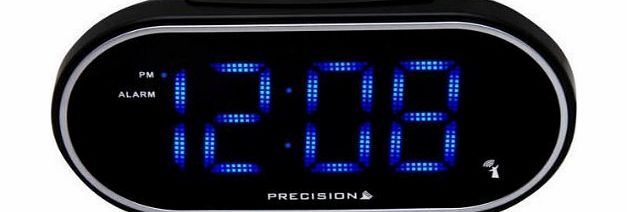 Precision Mains Powered LED Bedside Alarm Clock