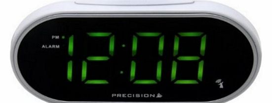Precision PREC0047 Mains Powered LED Bedside Alarm Clock
