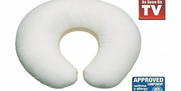 PregnancyPillows Nursing Pillow amp; Breastfeeding Pillow - White Pillowcase - FREE DELIVERY