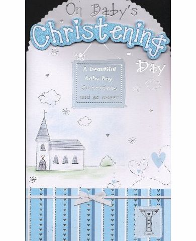 Prelude Boys Christening Card - On Babys Christening Day