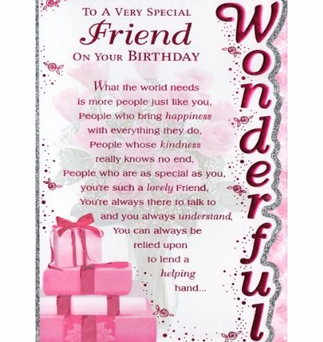 Prelude Special Friend Birthday Card - To A Very Special Friend On Your Birthday