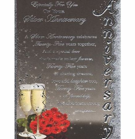 Prelude Wedding Anniversary Day Card - Especially For You On Your Silver Anniversary