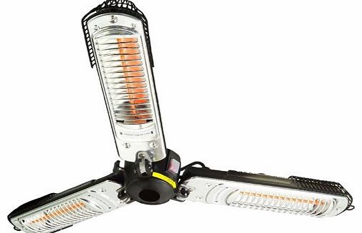 Prem-I-Air 2000W Halogen Quartz Parasol Patio Heater (Folds Down)