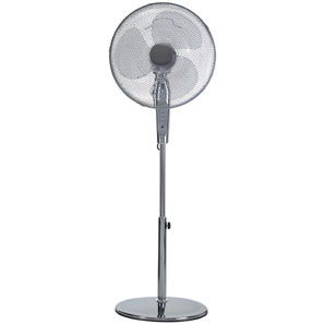 DF-1616RM-CR Pedestal Fan with Remote Control- Chrome Finish