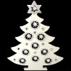 Premier 10 White L.E.D 3D Star Tree 45cm