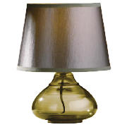 Premier 27cm H Medan Green glass Table Lamp