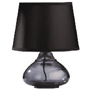 27cm H Medan Smoke Grey glass table lamp