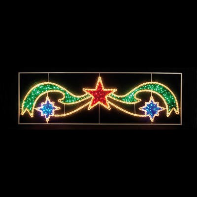 Premier 3M Star Silhouette Banner with LED Lights