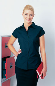 Premier Cap sleeve poplin blouse