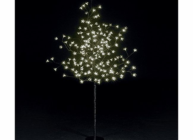 Cherry LED Christmas Twig Tree - White