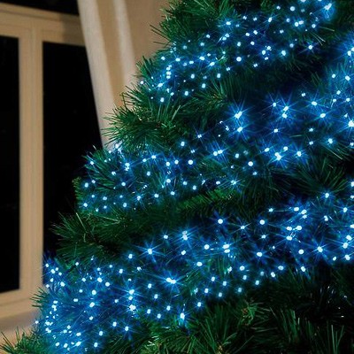 Premier Christmas Lights Cluster Lights Multi-Action 288 LED Blue