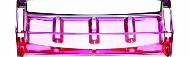 Premier Housewares Acrylic Soap Dish - Hot Pink/Clear