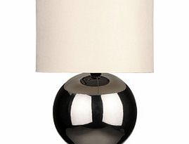 Premier Housewares Chrome and ceramic table lamp
