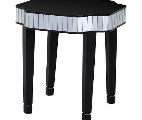 Premier Housewares Clavier Side Table - 60 x 51 x 51 cm - Black
