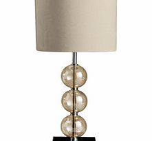 Cream orb table lamp