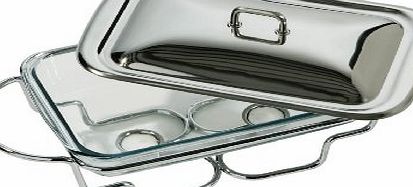 Premier Housewares Food Warmer, 2.2 Litre, Stainless Steel
