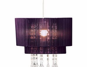 Premier Housewares Purple voile pendant shade