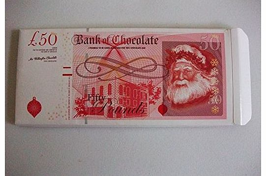 Premier Life Store Fifty pound Bank of England Chocolate Bar - 100g