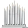 Premier Premeir 17 Bulbs Silver Column Candlebridge 30cm