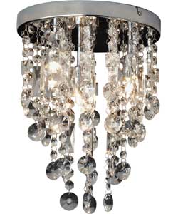 premium Cristallo 4 Light Glass Ceiling Light