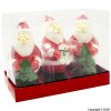 Premier Santa Christmas Candles Set of 3