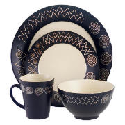 Tribal 16 Piece Dinner Set