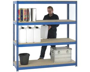 premium 4 shelf heavy duty shelving 180-240w