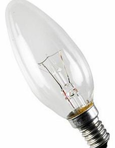 10 x CLEAR CANDLE 25w WATT SMALL EDISON SCREW // SES // E14 LAMP LIGHT BULBS