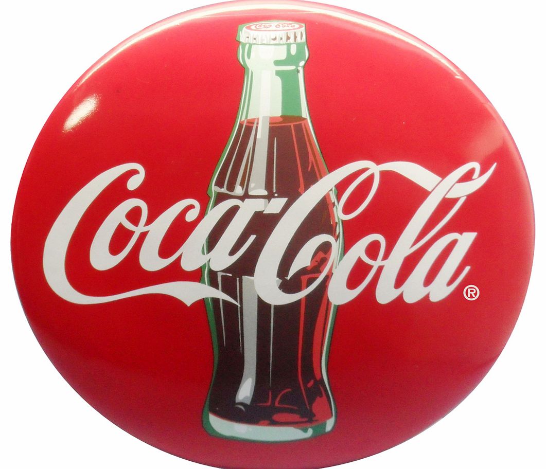 Coca-Cola 3-D Resin Button Sign