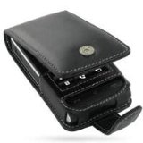 premium Luxury Black Leather Premium Flip Case for LG Viewty KU990 (sold exclusively by Elite Electronics)