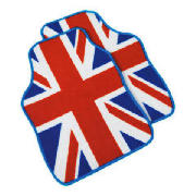 Premium Red, White And Blue Union Jack Car Mat