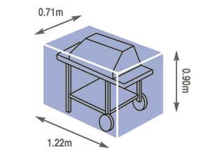 premium Trolley BBQ Cover