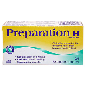 Preparation H Suppositories - Size: 24