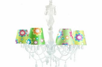 Present Time Gypsy Flower Chandelier Green Gypsy Flower