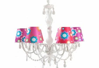 Present Time Gypsy Flower Chandelier Red Gypsy Flower