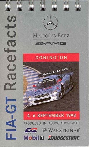 Press Packs 1998 Donnington Mercedes AMG FIA GT Fact Book