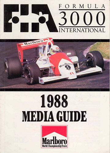 Press Packs F3000 1988 Season Media Guide