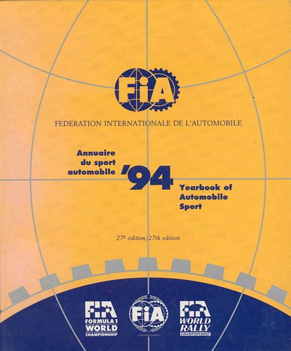 Press Packs FIA 1994 Year Book
