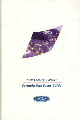 Press Packs Ford Formula 1 Event Guide 1995