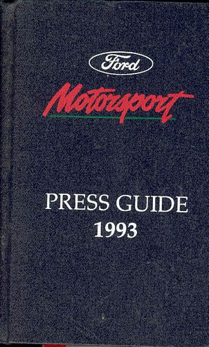 Press Packs Ford Motorsport Event Guide 1993