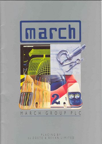 Press Packs March Group PLC Financial Listings Book
